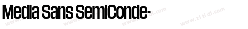 Media Sans SemiConde字体转换